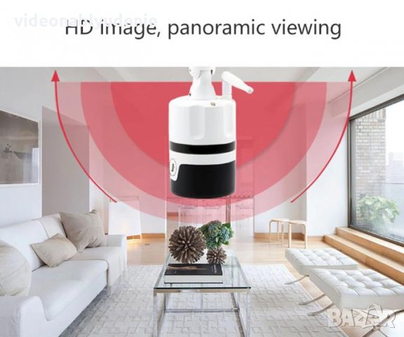 360° ULTRA HD 2/3MPx Метал Водоуст. Бебефон Wi-Fi FishEye Панорамен Интерком Микрофон+Звук КартаСлот, снимка 4 - IP камери - 26337119