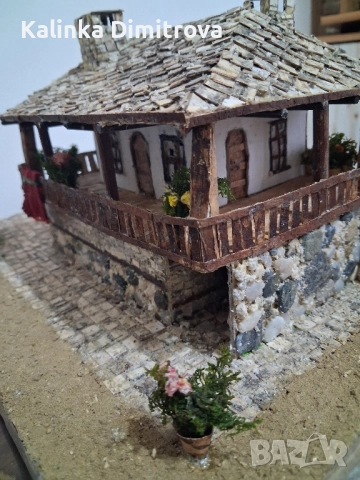 Макет на къща-изцяло ръчна изработка., снимка 10 - Декорация за дома - 51706224