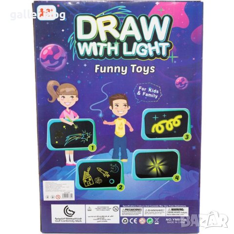 Детска дъска за рисуване със светлина