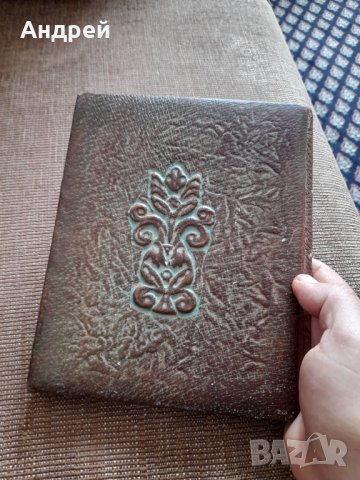Стара кожена папка #12, снимка 4 - Антикварни и старинни предмети - 40565870