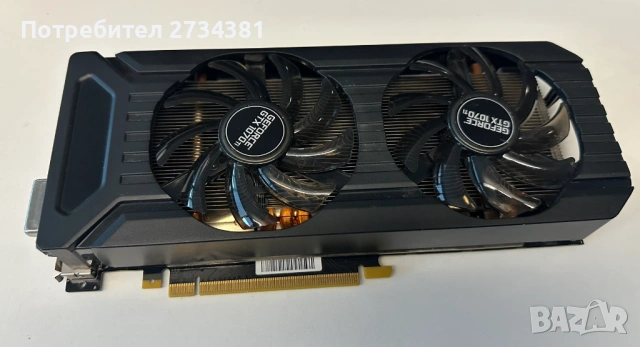 Видео карта Palit GeForce GTX 1070ti 8GB ЗА ЧАСТИ, снимка 2 - Видеокарти - 53040167