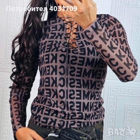 Дамска блуза с връзки 