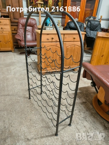 Метална стойка за бутилки вино , снимка 2 - Други стоки за дома - 53305856