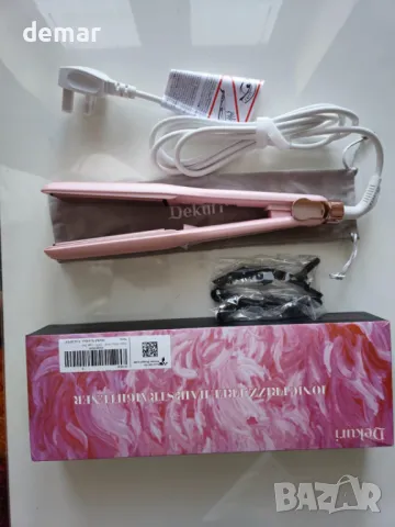 Dekuri Професионална преса за коса, 42 мм, 120°C-230°C, розова, снимка 10 - Преси за коса - 49024179