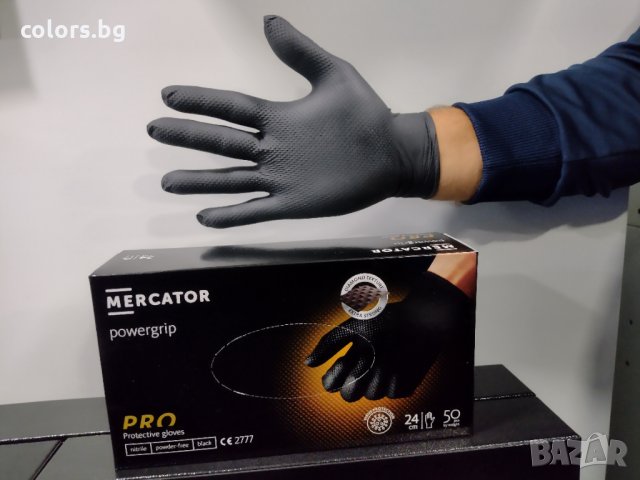 Нитрилни ръкавици за индустрията  MERKATOR POWER GRIP, снимка 2 - Аксесоари и консумативи - 34088593