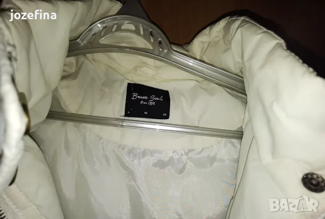 Бял, дебел, зимен дълъг елек от шушлеков плат, снимка 5 - Елеци - 48215581