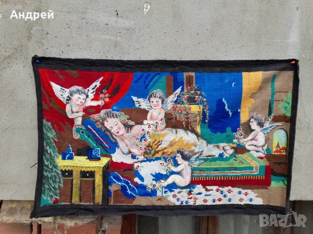 Старинен ковьор,покривка за стена #139, снимка 2 - Антикварни и старинни предмети - 33150070