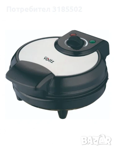 Гофретник Voltz,1200W, 5 гнезда, Инокс, снимка 9 - Гофретници - 50851940