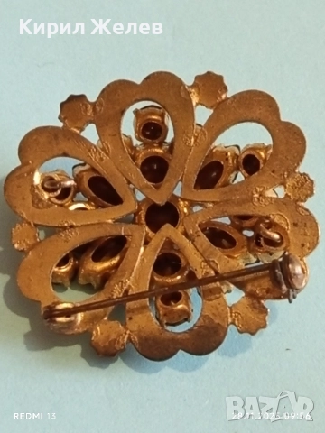 Кристална брошка с червени и бели кристали АМЕТИСТ Чешки кристал 46255, снимка 9 - Други - 52570000