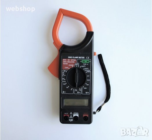 Амперклещи с термосонда DT-266C VAC/VDC | AAC | OHM | °C, снимка 2 - Клещи - 38945802