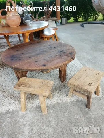 Стара дървена синия/софра/паралия