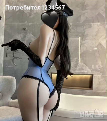 Еротично бельо “полицайка” с яка, снимка 3 - Бельо - 52195743