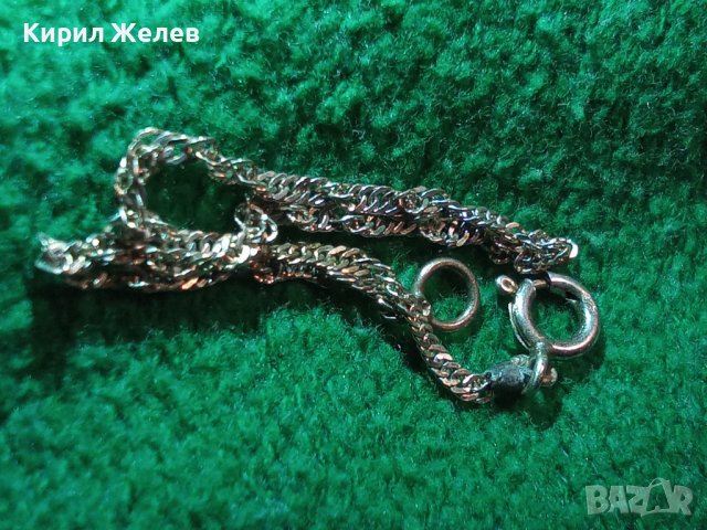 ТЪНКА БИЖУТЕРИЙНА ВЕРИЖКА ГРИВНА СРЕБРО 925   20554, снимка 3 - Гривни - 32984128
