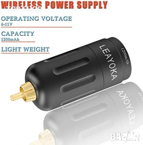 Нов Безжичен Тату професионален Комплект - Ротационен Молив + Аксесоари, снимка 7 - Тримери - 49321402