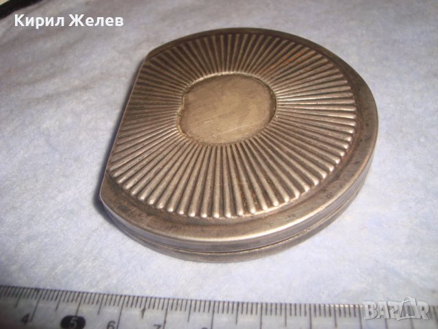 СТАРА РУСКА ПОСРЕБРЕНА РЕТРО - ВИНТИДЖ МАРКОВА ПУДРИЕРА Тип МИДА 32225, снимка 6 - Антикварни и старинни предмети - 38258904