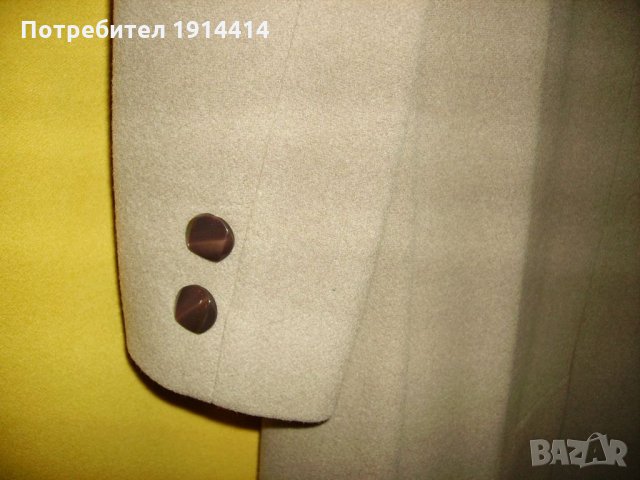 Елегантни дамски палта - жълто и бежово, размер 50-52,, снимка 9 - Палта, манта - 27944760