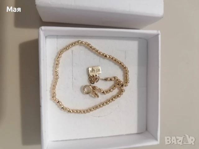 Дамска гривна злато 14 к/проба 585, снимка 2 - Гривни - 50732375