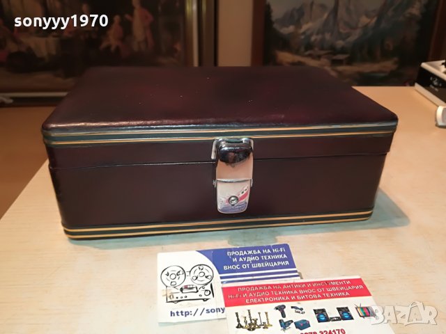 кожено куфарче с златен обков-внос швеция 1907210922, снимка 4 - Колекции - 33560555