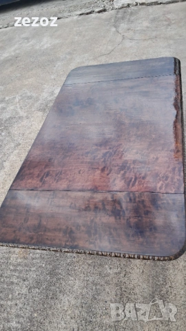 Антикварна маса за карти, снимка 5 - Маси - 53030381