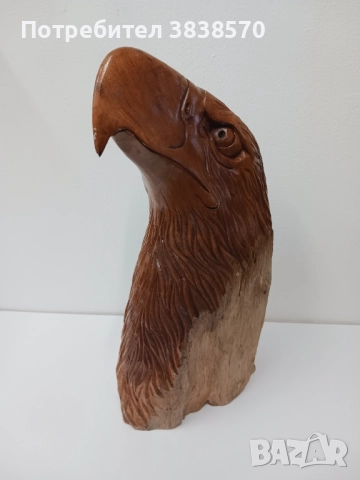 Статуетка глава на орел , снимка 2 - Статуетки - 52375677