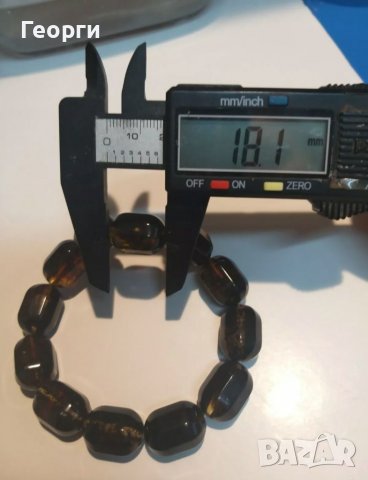 Красива гривна от естествен балтийски кехлибар 120 карата., снимка 11 - Гривни - 37821726