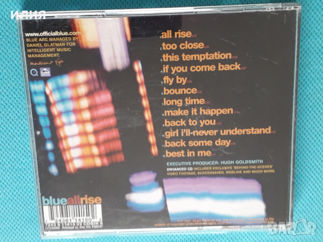 Blue – 2001 - All Rise(Contemporary R&B), снимка 8 - CD дискове - 44863308