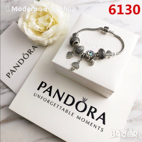 Гривна с талисмани Пандора/Pandora, снимка 4 - Гривни - 33458041