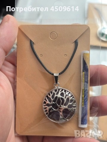 Колие дървото на живота с естествени камъни , снимка 11 - Колиета, медальони, синджири - 52558196