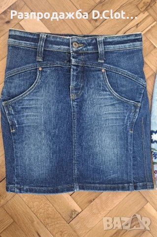 две дънкови поли XS-S , снимка 5 - Поли - 51114888