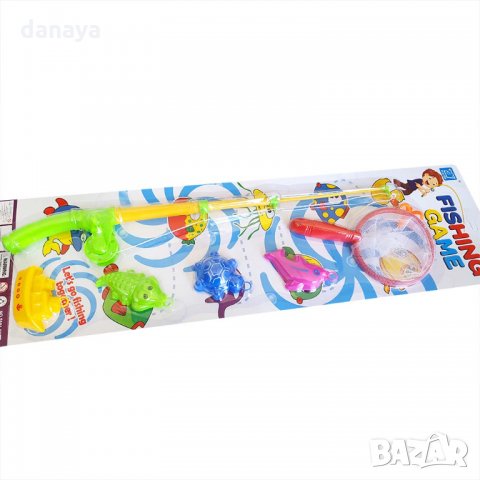 2129 Детски комплект за риболов въдица с кепче и морски обитатели, снимка 5 - Игри и пъзели - 32853184