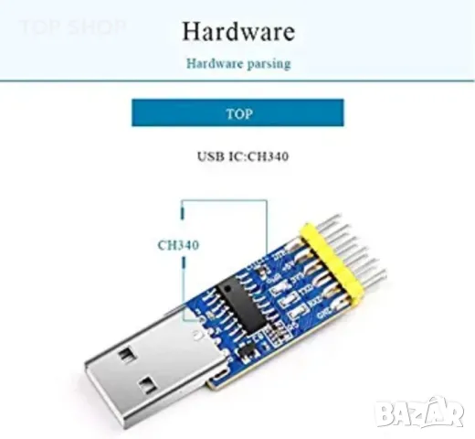 WitMotion USB UART конвертор 3 в 1 Мултифункционален (USB към TTL/USB към RS232/USB към RS485, снимка 5 - Друга електроника - 48748638