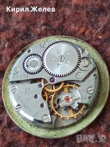 Механизъм с циферблат от стар ръчен часовник 48214, снимка 7 - Мъжки - 52252591