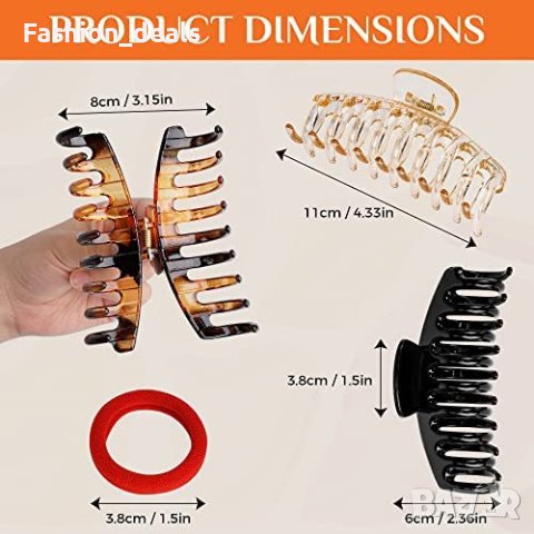 Нов Комплект 3 броя цветни щипки за коса аксесоар за прическа Шнола, снимка 2 - Аксесоари за коса - 40817218