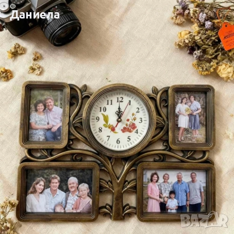Рамка за снимки с часовник 2 в 1 - Дървото на живота, снимка 3 - Други стоки за дома - 52247750