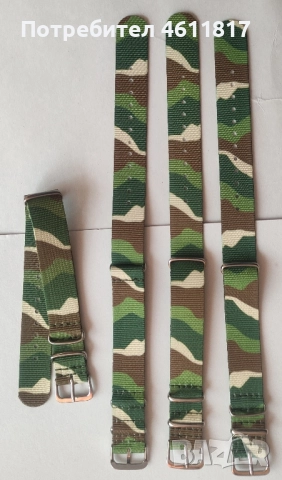 Каишка НАТО 19мм, снимка 3 - Каишки за часовници - 52188381