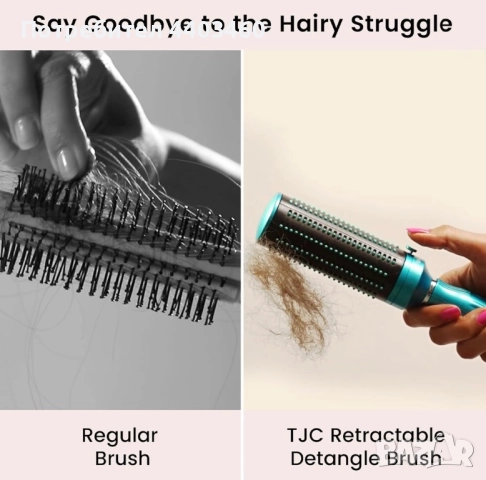 Самопочистваща се четка за коса, снимка 2 - Други - 51550657