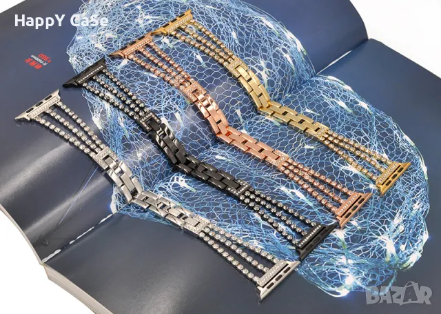 DIAMONDS LINKS Каишка верижка за Huawei Watch/Samsung/Apple iWatch/Xiaomi/Garmin/Amazfit, снимка 2 - Каишки за часовници - 49237829