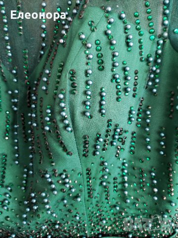 Официална рокля в пастелен зелен цвят размер XL/XXL, снимка 7 - Рокли - 40743148