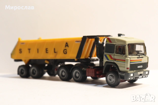 HERPA H0 1/87 IVECO САМОСВАЛ ГОНДОЛА КАМИОН МОДЕЛ, снимка 5 - Колекции - 53566459