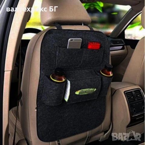 Текстилен органайзер за седалка - 2204 - черен , снимка 2 - Аксесоари и консумативи - 52179378
