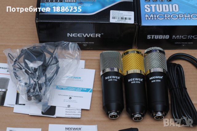 Микрофон Neewer  NW-800 с фантомно захранване Neewer 48V, снимка 4 - Микрофони - 39113492