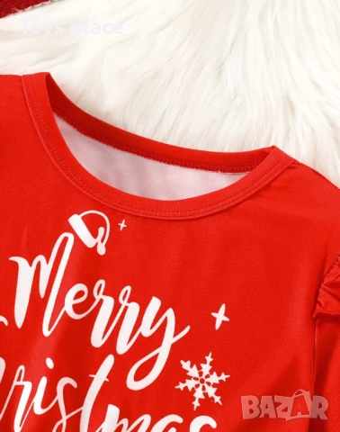 Нова красива Коледна рокля размери 4г, 5г, 6г, снимка 4 - Детски рокли и поли - 52158401