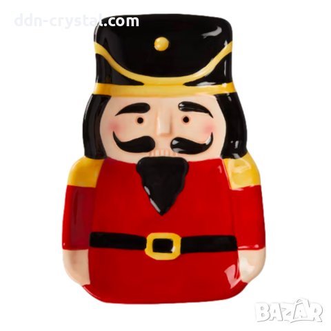 Комплект от 10бр. порцеланови чинии лешникотрошач