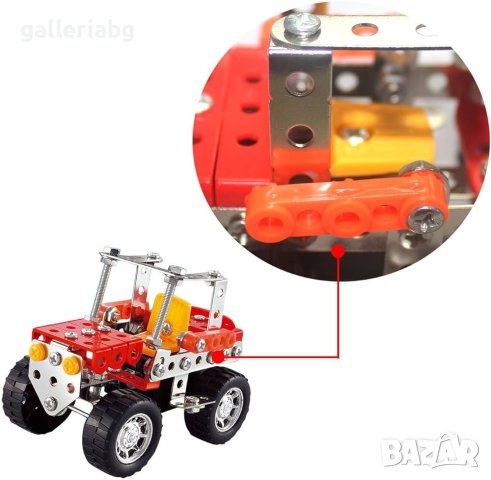Метален конструктор джип , снимка 2 - Конструктори - 43426524