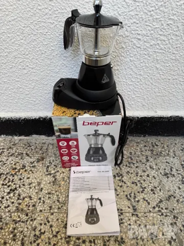 Електрическа Кафеварка Мокапот - Beper BC.040N, 400W, 3 чаши, Кафемашина!, снимка 2 - Кафемашини - 50365722