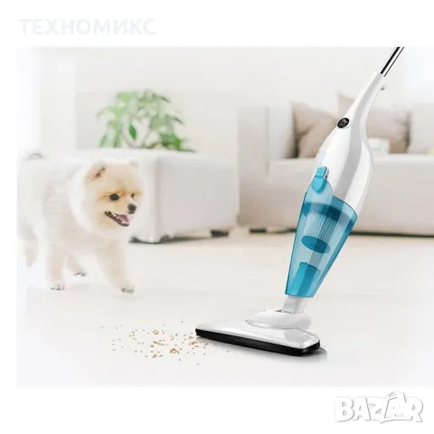 Вертикална прахосмукачка Welora, 2 в 1, Преносима, Мощност 600 W, HEPA филтър, Бял, снимка 3 - Прахосмукачки - 48991780