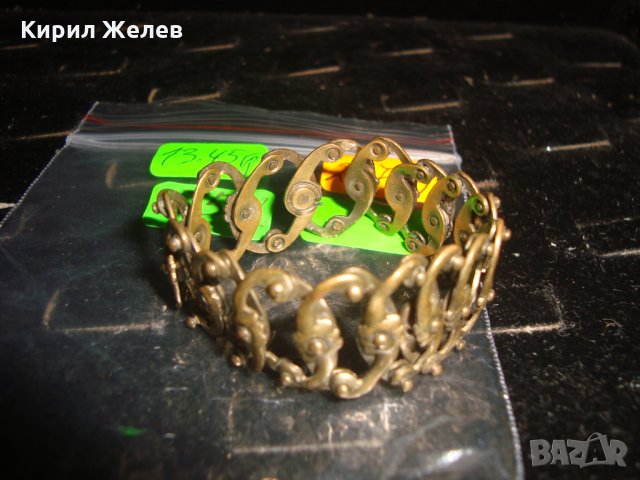19 ВЕК ВЪЗРОЖДЕНСКА РАЗТЕГАЕМА БРОНЗОВА ГРИВНА РЪЧНА ИЗКЛЮЧИТЕЛНО МАЙСТОРСКА ИЗРАБОТКА УНИКАТ 22739, снимка 3 - Гривни - 33215259