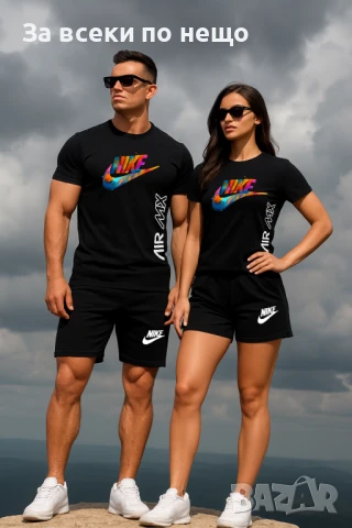 Nike Екипи За Двойки👕🩳Мъжки Къс Комплект Nike👚🩳Дамски Летен Екип Найк - 8 Модела Код LFS544, снимка 3 - Спортни дрехи, екипи - 50752369
