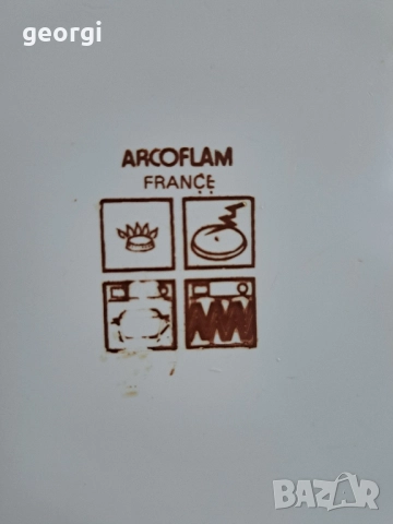 френско квадратно керамично плато със стъклен похлупак 29/6, снимка 5 - Чинии - 52809755