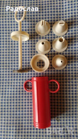 стар шприц за сладки , снимка 2 - Прибори за хранене, готвене и сервиране - 43409986